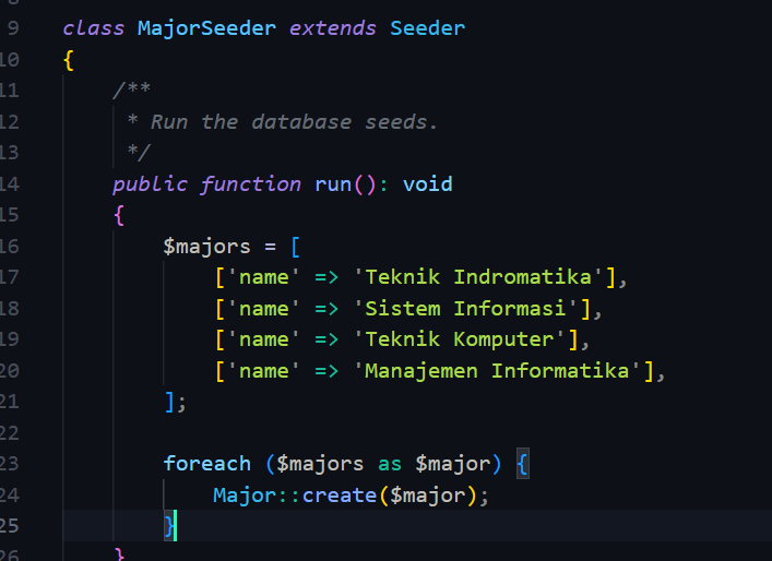 Kode Major Seeder