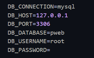 Screenshot Konfigurasi Database